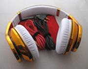 Monster Beats by Dr. Dre Studio Over-Ear Headphone Quality Sound Mirror Chrome - Gold (A Grade) 02