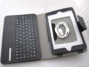 PU Leather Foilo Case with Detachable Bluetooth Keyboard for iPad Mini - Black 02