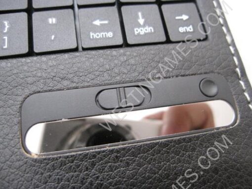 PU Leather Foilo Case with Detachable Bluetooth Keyboard for iPad Mini - Black - Image 6