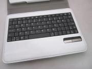 PU Leather Foilo Case with Detachable Bluetooth Keyboard for iPad Mini - White 04