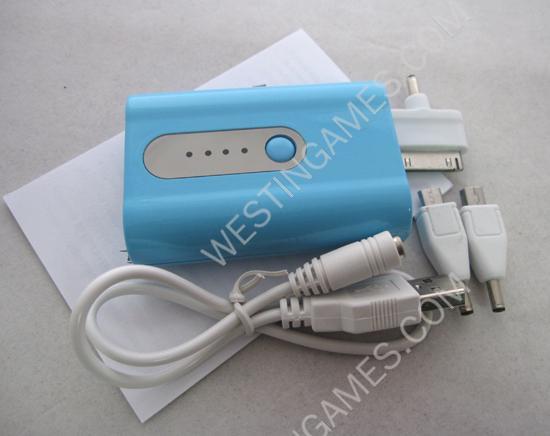 5200MAH 5V Mobile Power Bank Quality Charger for Samsung Galaxy / Apple iPhone iPad Device - Blue - Image 2