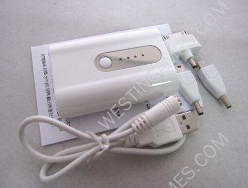 5200MAH 5V Mobile Power Bank Quality Charger for Samsung Galaxy / Apple iPhone iPad Device - White - Image 2