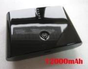 12000mAh External Power Bank Quality Charger for Mobile Phone iPhone iPad / Galaxy/ HTC/ PSP - Black