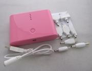 12000mAh External Power Bank Quality Charger for Mobile Phone iPhone iPad / Galaxy/ HTC/ PSP - Pink 02