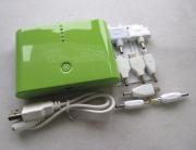 12000mAh External Power Bank Quality Charger for Mobile Phone iPhone iPad / Galaxy/ HTC/ PSP - Green 02