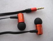 AWEI ES100i Excellent Noise Isolating Metal Earphone for Mobile Phone/ iPhone/ MP3 / MP4 - Orange 02