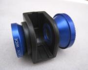 3 in 1 Camera Lens including Fisheye, Macro and Wide Angle for iPhone 4 4S - Blue