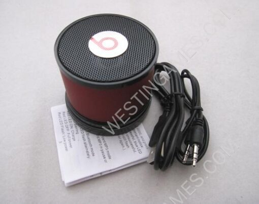 New Monster Beats by Dr Dre Mini Bluetooth Speaker Beatbox Hands-Free - Red
