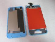 Full Lcd Screen + Touch Screen Digitizer Assembly with Back Cover for iPhone 4S - Light Blue 02