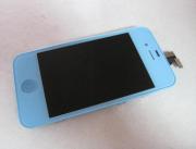 Full Lcd Screen + Touch Screen Digitizer Assembly with Back Cover for iPhone 4S - Light Blue 03