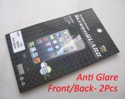 Anti-Glare Matte LCD Screen Protector Film for iPhone 5/5C/5S - Front / Black (2Pcs)