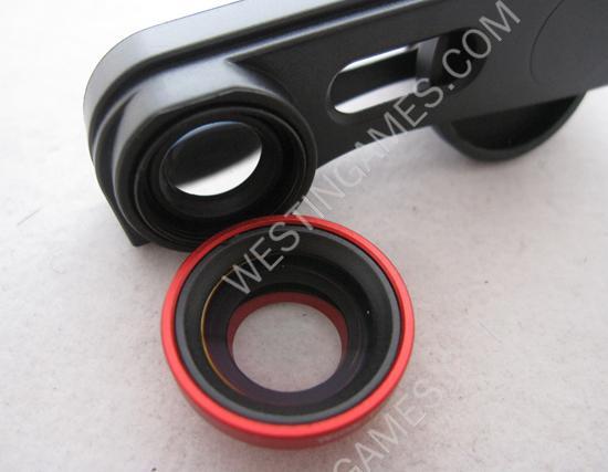 3 in 1 Camera Photo Lens including Fisheye, Macro and Wide Angle for iPhone 5 5G - Red - Image 4