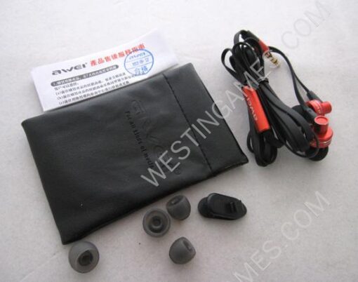 AWEI ES900i Stylish In-Ear Earphone w/ Microphone for Mobile Phone/ iPod/ iPhone/ iPad/ MP3 - Orange - Image 2