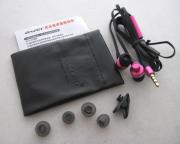 AWEI ES900i Stylish In-Ear Earphone w/ Microphone for Mobile Phone/ iPod/ iPhone/ iPad/ MP3 - Pink 02