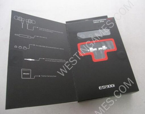 AWEI ES900i Stylish In-Ear Earphone w/ Microphone for Mobile Phone/ iPod/ iPhone/ iPad/ MP3 - Silver - Image 5
