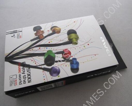 AWEI ES900i Stylish In-Ear Earphone w/ Microphone for Mobile Phone/ iPod/ iPhone/ iPad/ MP3 - Silver - Image 6