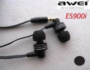 AWEI ES900i Stylish In-Ear Earphone w/ Microphone for Mobile Phone/ iPod/ iPhone/ iPad/ MP3 - Black