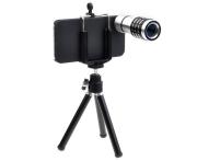 10X Zoom Metal Telescope Camera Lens Kit Magnifier + Tripod Stand + Case for iPhone 4G 4S 02