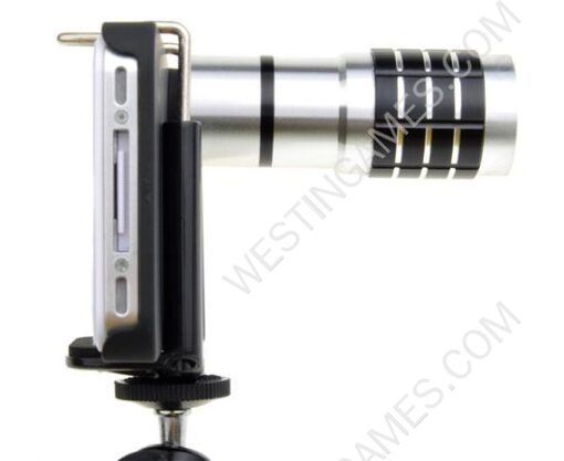 10X Zoom Metal Telescope Camera Lens Kit Magnifier + Tripod Stand + Case for iPhone 4G 4S - Image 5