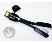 USB iLink Portable Cable,Charging / Data Transfer & Card Reader for iPhone 3G/3GS/4G/4S -Black/White