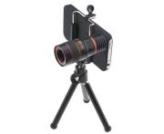 8X Zoom Telescope Camera Lens Kit Magnifier + Tripod Stand + Case for iPhone 4G 4S