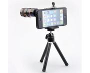 8X Zoom Telescope Camera Lens Kit Magnifier + Tripod Stand + Case for iPhone 5 5G