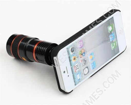 8X Zoom Telescope Camera Lens Kit Magnifier + Tripod Stand + Case for iPhone 5 5G - Image 2
