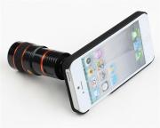 8X Zoom Telescope Camera Lens Kit Magnifier + Tripod Stand + Case for iPhone 5 5G 02