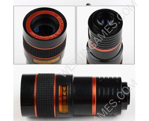8X Zoom Telescope Camera Lens Kit Magnifier + Tripod Stand + Case for iPhone 5 5G - Image 3