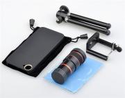 8X Zoom Telescope Camera Lens Kit Magnifier + Tripod Stand + Case for iPhone 5 5G 06