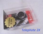 Lesung Clip External Cell Phone Camera for iPad, iPhone 4 & 4S, iPhone 5 - Telephoto 2X
