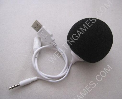 Mini Ball Speaker Audio Dock With 3.5mm Audio Jack For iPhone iPod iPad Samsung PC - Black