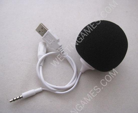 Mini Ball Speaker Audio Dock With 3.5mm Audio Jack For iPhone iPod iPad Samsung PC - Black
