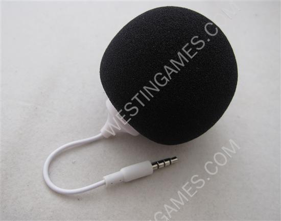 Mini Ball Speaker Audio Dock With 3.5mm Audio Jack For iPhone iPod iPad Samsung PC - Black - Image 2