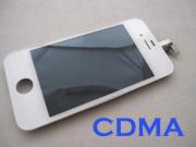 Original LCD Display + Touch Screen Digitizer Glass Frame Assembly for Apple iPhone 4G CDMA - White