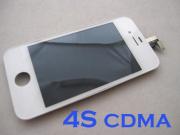 Original LCD Display + Touch Screen Digitizer Glass Frame Assembly for Apple iPhone 4S CDMA - White