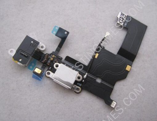 Replacement Charger Lightning Port Dock Assembly with Headphone Jack Flex Cable for iPhone 5 - White