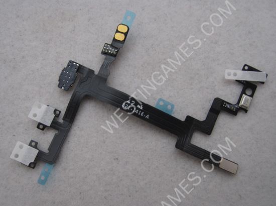 Replacement Volume Power Button and Mute Switch Flex Cable for iPhone 5 - Image 2