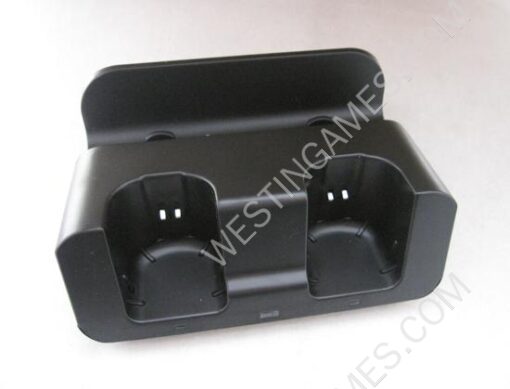 2in1 Dual Controller Charging Station w/ 2800mAh Battery Set for WII Remote & WII U Gamepad - Black - Image 2
