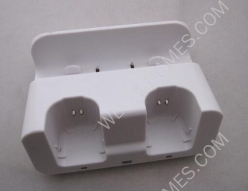 2in1 Dual Controller Charging Station w/ 2800mAh Battery Set for WII Remote & WII U Gamepad - White - Image 2