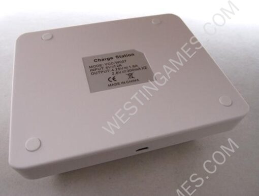 2in1 Dual Controller Charging Station w/ 2800mAh Battery Set for WII Remote & WII U Gamepad - White - Image 3