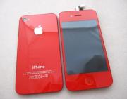Full Lcd Screen + Touch Screen Digitizer Display Assembly with Back Cover for iPhone 4S - Red