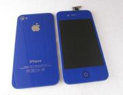 Full Lcd Screen + Touch Screen Digitizer Assembly with Back Cover for iPhone 4S - Deep Blue
