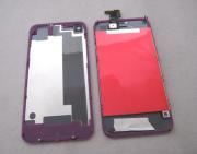 Full Lcd Screen + Touch Screen Digitizer Display Assembly with Back Cover for iPhone 4S - Purple 02