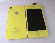 Full Lcd Screen + Touch Screen Digitizer Display Assembly with Back Cover for iPhone 4S - Yellow