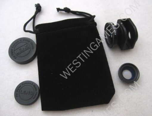 3 in 1 Camera Lens including Fisheye, Macro and Wide Angle for iPhone 5 - Black - Image 5