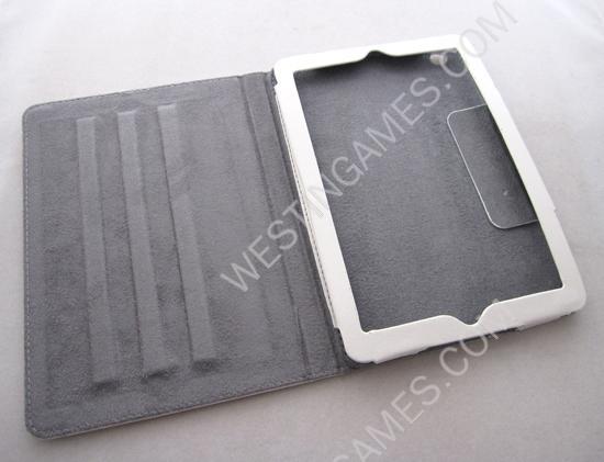 Leather Folio Stand Cover Case Embossed with Cute Lovely Girl for iPad mini - 12 Colors - Image 4