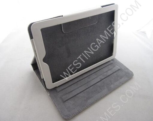 Leather Folio Stand Cover Case Embossed with Cute Lovely Girl for iPad mini - 12 Colors - Image 5