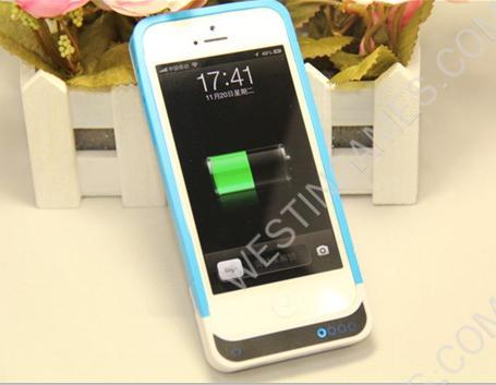 2200mAh External Backup Battery Power Pack w/ Silcone Case for iPhone 5 - 4 Colors - Image 2