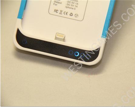 2200mAh External Backup Battery Power Pack w/ Silcone Case for iPhone 5 - 4 Colors - Image 4